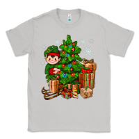 Moon Dust Christmas Elf With Gift Classic Tee - BundleAndBundleShop