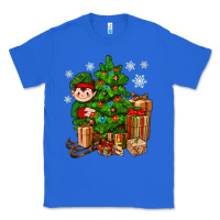 True Royal Christmas Elf With Gift Classic Tee - BundleAndBundleShop