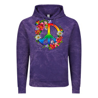Cloud Purple Peace Pride LGBTQ+ And Flowers Vintage Hoodie - BundleAndBundleShop