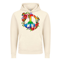 Vintage Artic Peace Pride LGBTQ+ And Flowers Vintage Hoodie - BundleAndBundleShop