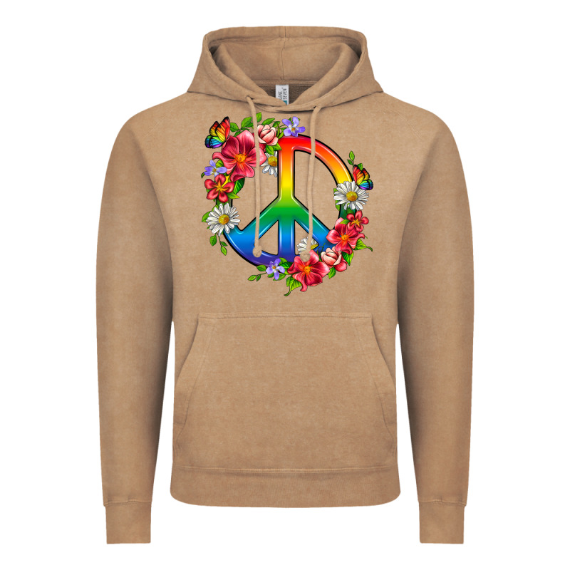 Peace Pride Lgbtq+ And Flowers Vintage Hoodie by BundleAndBundleShop | Teevron