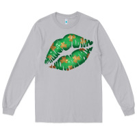 Moon Dust St. Patricks Day Green Lips Long Sleeve Tee - Bettercallsaul