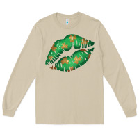 Mushroom St. Patricks Day Green Lips Long Sleeve Tee - Bettercallsaul