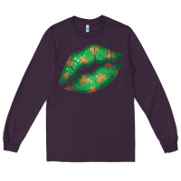 Plum St. Patricks Day Green Lips Long Sleeve Tee - Bettercallsaul