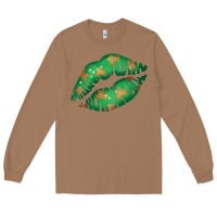 Toasted Coconut St. Patricks Day Green Lips Long Sleeve Tee - Bettercallsaul