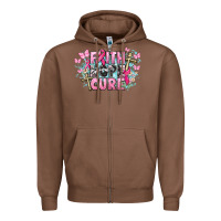 Chestnut Faith hope cure Cancer Awareness Zipper Hoodie - HowdyJamesFarm