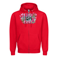 Red Faith hope cure Cancer Awareness Zipper Hoodie - HowdyJamesFarm
