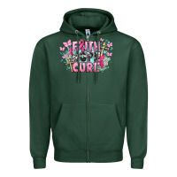 Sports Green Faith hope cure Cancer Awareness Zipper Hoodie - HowdyJamesFarm