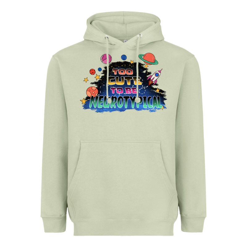 Too Cute To Be Neurotypical Heavyweight Hoodie by FaDigitalArtStudio | Teevron