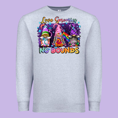 Love Gnomies No Brounds Pride Premium Sweatshirt Designed By Fadigitalartstudio