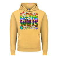 Vintage Mustard Pride LGBTQ+ Love Wins Vintage Hoodie - BundleAndBundleShop