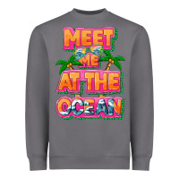 Storm Meet me at the ocean Summer Heavyweight Sweatshirt - NancyCooperArtShop