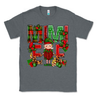 Charcoal Heather Mimi Elf with Knitting Christmas Classic Tee - BundleAndBundleShop