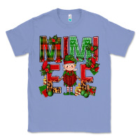 Colony Blue Mimi Elf with Knitting Christmas Classic Tee - BundleAndBundleShop