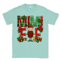 Seafoam Mimi Elf with Knitting Christmas Classic Tee - BundleAndBundleShop