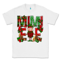 White Mimi Elf with Knitting Christmas Classic Tee - BundleAndBundleShop
