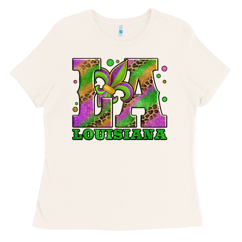 Mardi Gras Louisiana Fleur De Lis Ladies Tee by Jasminsmagicworld | Teevron