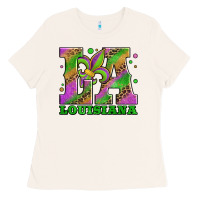 Bone mardi gras louisiana fleur de lis Ladies Tee - Jasminsmagicworld