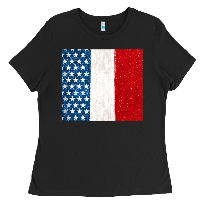 Custom Text American Flag(used Font 'doctrin Ladies Tee by Jasminsmagicworld | Teevron