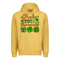 Antique Gold St. Patrick's Shake your shamrocks Premium Hoodie - OliviaCreatesArt