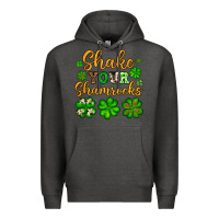 Charcoal Heather St. Patrick's Shake your shamrocks Premium Hoodie - OliviaCreatesArt