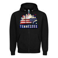 Black tennessee 4th of july Zipper Hoodie - CowGirlArtShop