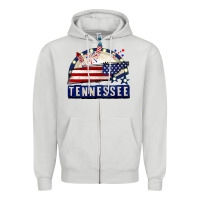 Dove Grey tennessee 4th of july Zipper Hoodie - CowGirlArtShop