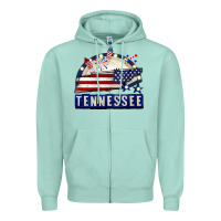 Seafoam tennessee 4th of july Zipper Hoodie - CowGirlArtShop