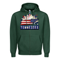 Sports Green tennessee 4th of july Zipper Hoodie - CowGirlArtShop
