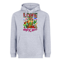 Heather Grey Love Mexico Cold Drink Frappe Heavyweight Hoodie - FaDigitalArtStudio