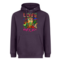 Plum Love Mexico Cold Drink Frappe Heavyweight Hoodie - FaDigitalArtStudio