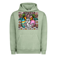 Pigment Oil Green easter Urban Hoodie - CowhideDigitalArt