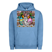 Pigment Pebble Blue easter Urban Hoodie - CowhideDigitalArt