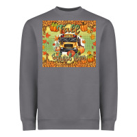 Fall School Bus Heavyweight Sweatshirt | Teevron