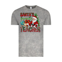 Cloud Rock Santa's Favorite Teacher Vintage Tee - BundleAndBundleShop