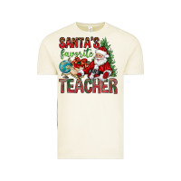 Vintage Arctic Santa's Favorite Teacher Vintage Tee - BundleAndBundleShop