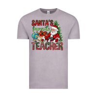 Vintage Zinc Santa's Favorite Teacher Vintage Tee - BundleAndBundleShop
