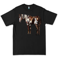 Black Mustang Horse Premium Tee - LillyAllenDesigns