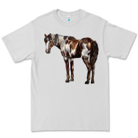 Dove Grey Mustang Horse Premium Tee - LillyAllenDesigns