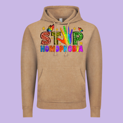 Western Stop Homophobia Vintage Hoodie Designed By Bundleandbundleshop