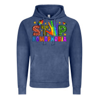Vintage Denim Western Stop Homophobia Vintage Hoodie - BundleAndBundleShop