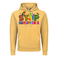 Vintage Mustard Western Stop Homophobia Vintage Hoodie - BundleAndBundleShop