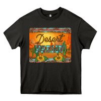 Asphalt western desert darlin sunset serape leopard sunflowers mousepad Heavy Core Tee - BarkalooDesign