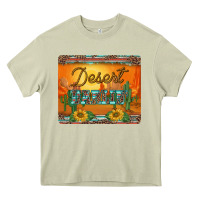 Mossy western desert darlin sunset serape leopard sunflowers mousepad Heavy Core Tee - BarkalooDesign