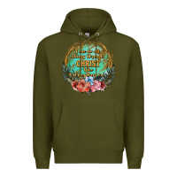 Army Green i can do all things through christ who strenghtens me Premium Hoodie - JahusDesignShop