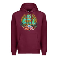 Burgundy i can do all things through christ who strenghtens me Premium Hoodie - JahusDesignShop