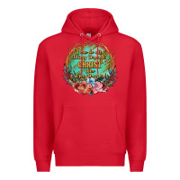Red i can do all things through christ who strenghtens me Premium Hoodie - JahusDesignShop
