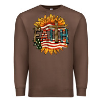 Chestnut Faith USA Premium Sweatshirt - FaDigitalArtStudio