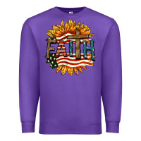 Purple Faith USA Premium Sweatshirt - FaDigitalArtStudio