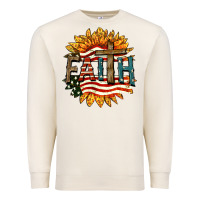 Sandshell Faith USA Premium Sweatshirt - FaDigitalArtStudio